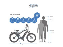 NCM Miami - 768Wh - 26 Zoll - Cruiser E-Bike